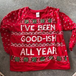 Festive Red Kids Sweater